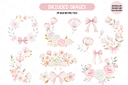 Pastel Coquette Floral Clipart Bundl, an Illustration by TatiMockup (Thumbnail 3 of 6)