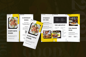 Expensive Food Trifold Brochure