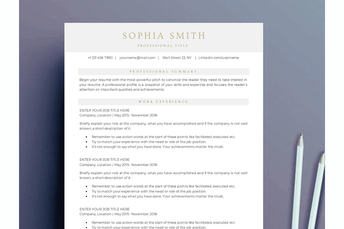 Tech resume | ATS Friendly Resume, a Resume Template by Climbwithelevator (Photo 1 of 12)