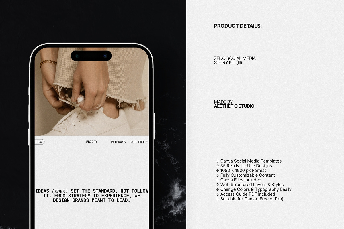 ZENO | Instagram Template (III), a Social Media Template by The Aesthetic Studio (Photo 7 of 10)