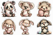 Whimsical Easter Animals Clipart, an Illustration by Libby Wishes (Thumbnail 7 of 7)