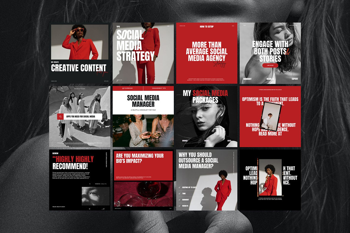 Instagram Templates Post & Stories, a Social Media Template by Digital&Chic (Photo 2 of 6)