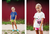 Kids Girl T-Shirt PSD Mockups Vol9, a Shirt Mockup by Hi, Mock-Up! (Thumbnail 4 of 11)