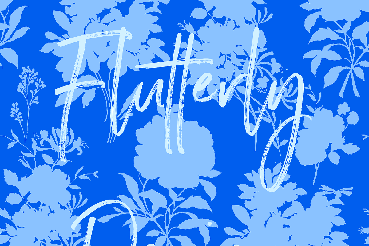 Blue floral chinoiserie pattern, a Pattern Graphic by Grandmillennial Lane