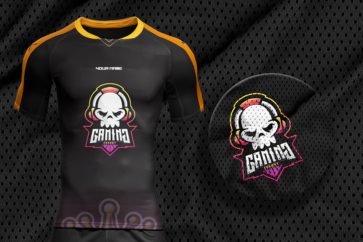 Skull Head Esport Logo Template, a Branding & Logo Template by Artlogs x Modaldesain (Photo 2 of 2)