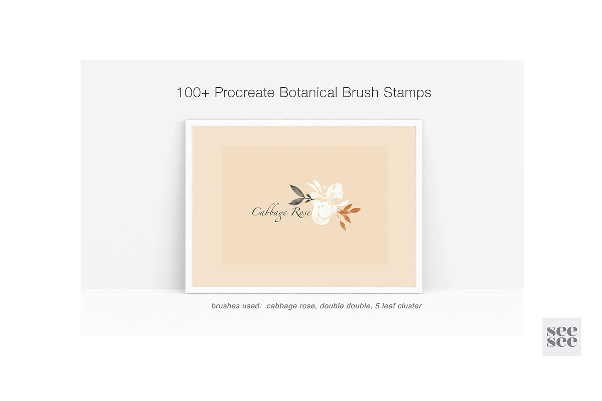 100+ Botanical Procreate Brush Stamp, a Brush Add-On by CC CREATIVE CO (Photo 13 of 16)