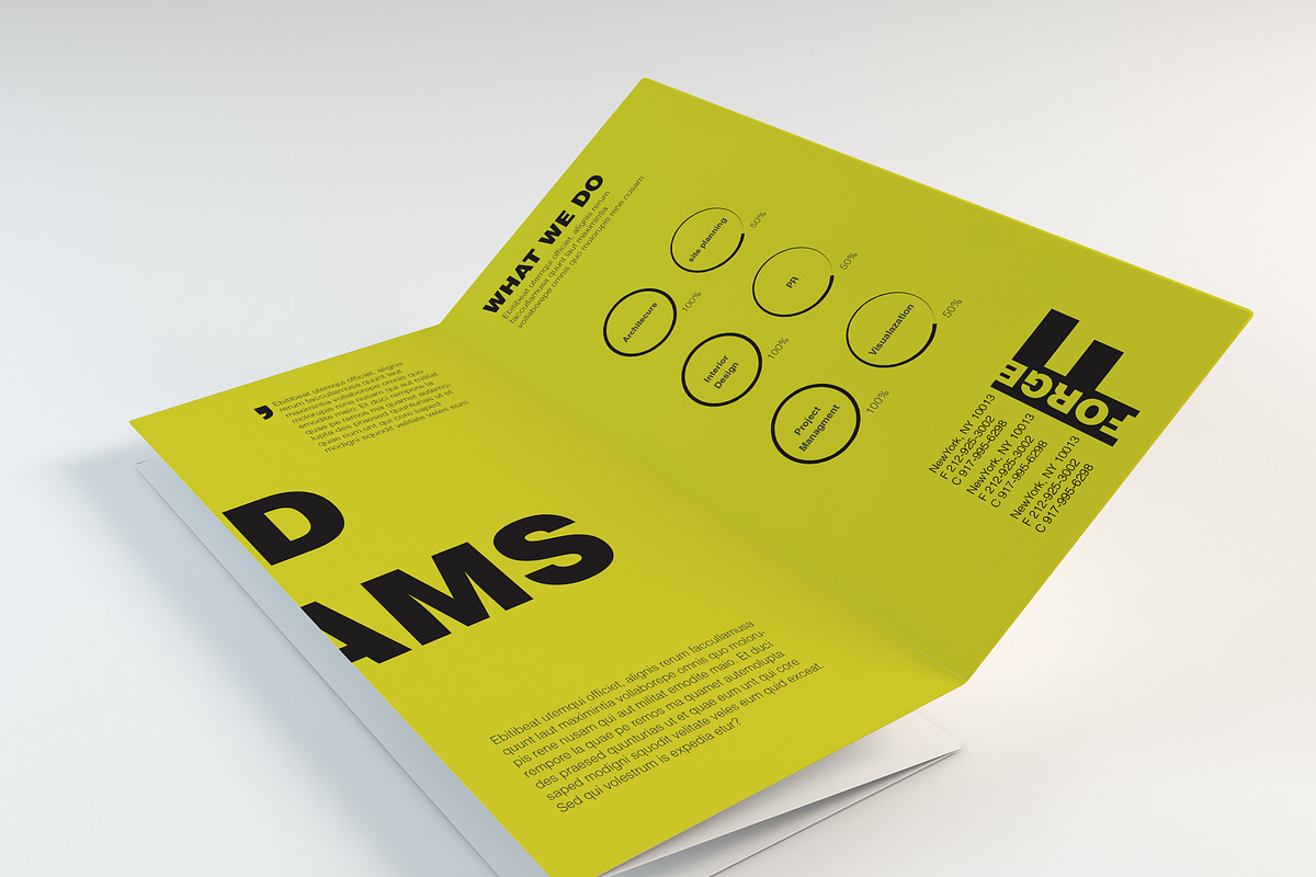 Brochure Mockup - Forge, a Print Template by BrandKick (Photo 2 of 5)