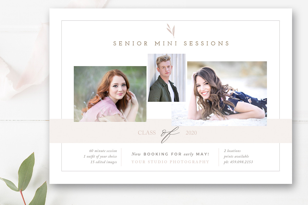 Senior Mini Session Marketing Board, a Flyer Template by By Stephanie Design (Photo 3 of 4)