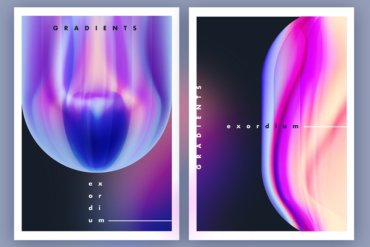 Exordium Dynamic Gradient Shapes, a Texture Graphic by Polar Vectors (Photo 14 of 16)