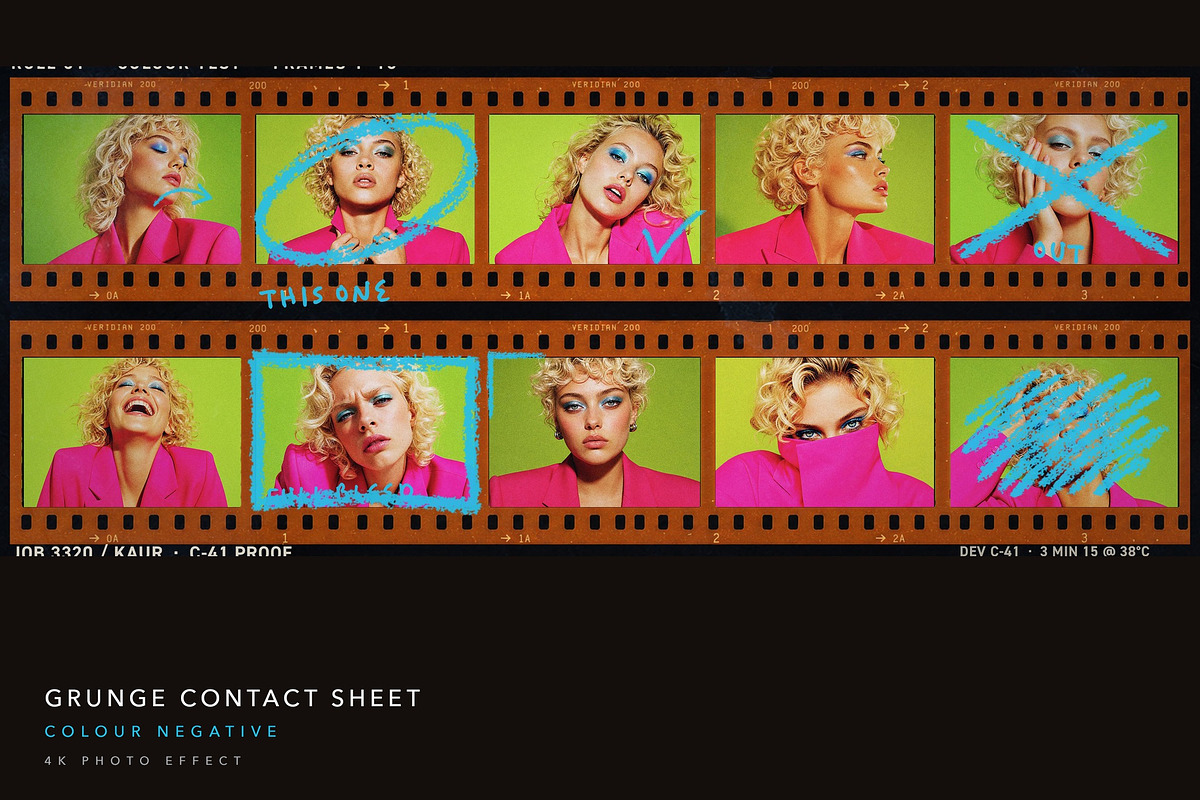 Filmstrip Contact Sheet Photo Collag, a Social Media Template by DesignerCandies (Photo 1 of 3)