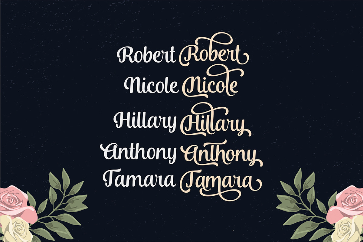 Andalusia Script, a Script Font by Seniors (Photo 4 of 5)