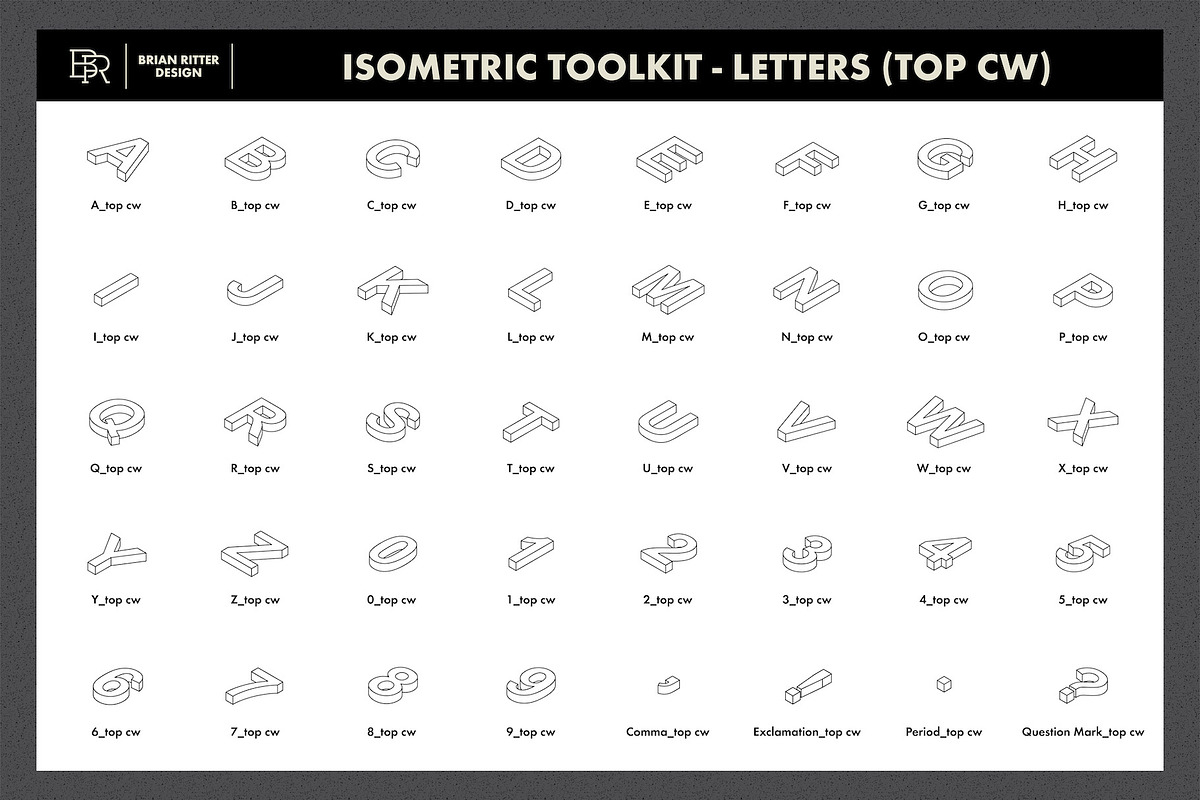 Isometric Toolkit, a Brush Add-On by Brian Ritter Design (Photo 11 of 11)