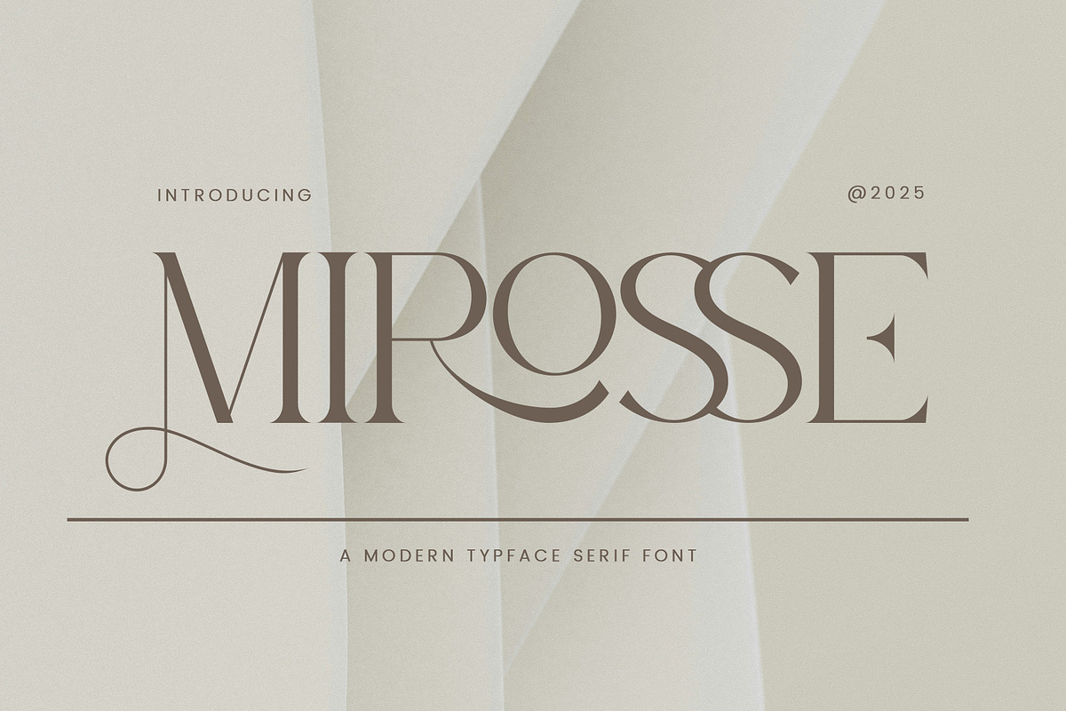 Mirosse - Modern Typface Serif Font, a Font by AnnofaType (Photo 1 of 12)