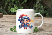 Patriotic Cute Gnome Girl Clipart, an Illustration by RobertsArt (Thumbnail 4 of 7)