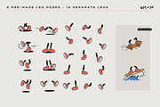 Sports Retro Mascot Creator Pack, a Sport Illustration by LEONFABRIPRO (Thumbnail 7 of 17)