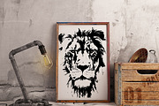 Hand drawn wild Lion, an Animal Illustration by AnastasiyaOleynik (Thumbnail 1 of 2)