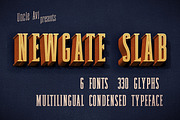 Newgate Slab - Retro Font, a Slab Serif Font by Uncle Avi's Supply (Thumbnail 1 of 6)