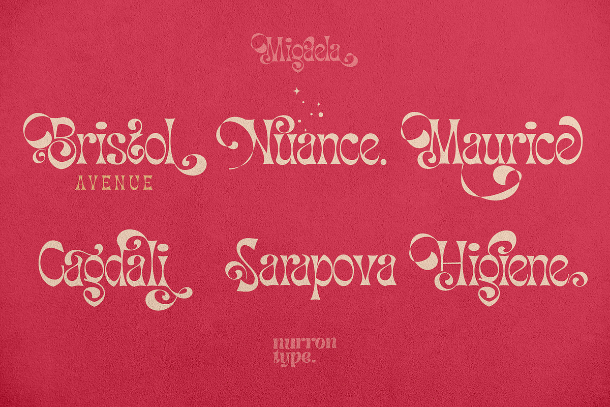 Migaela, a Font by nurrontype (Photo 2 of 15)