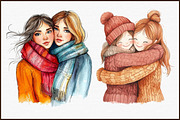 Best Friend Clipart Sublimation, an Illustration by Sublimation Artist (Thumbnail 3 of 6)
