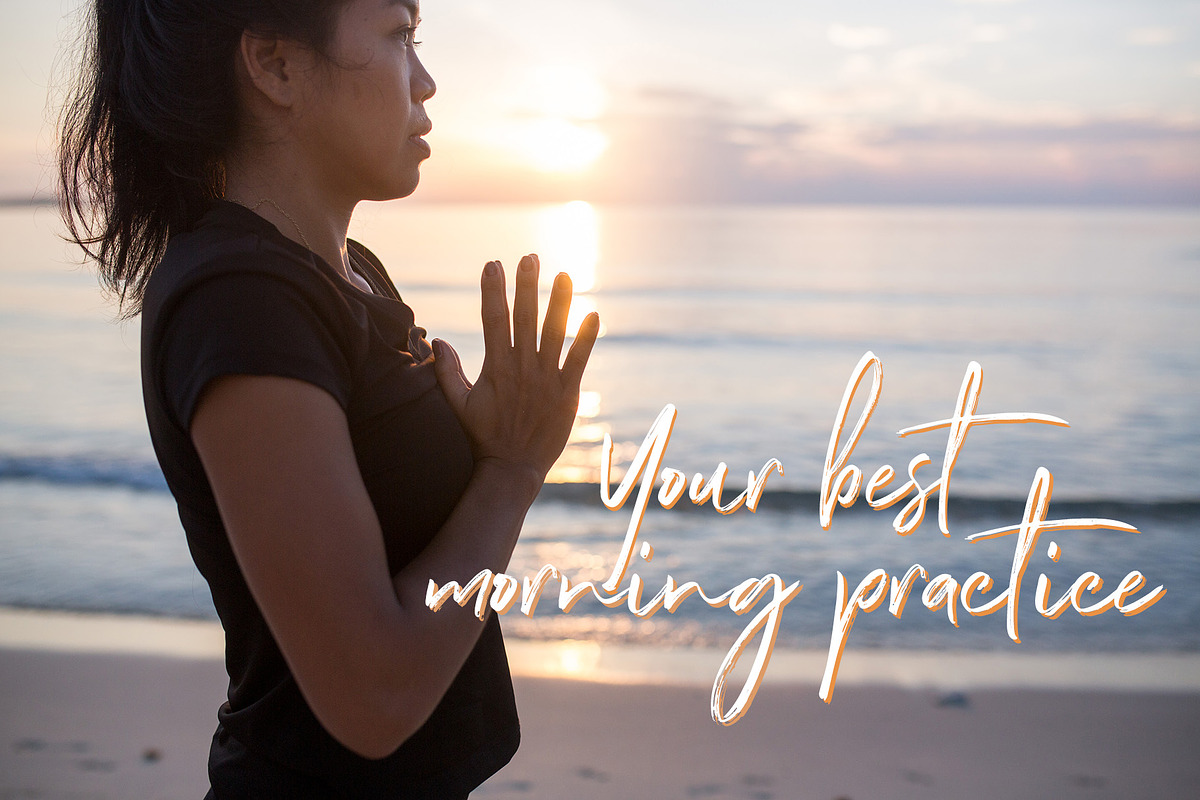 Sunrise Yoga Practice Photo Set, a Person Photo by Beach Babe Stock (Photo 2 of 5)