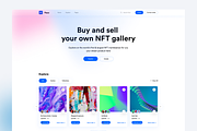 NFT Landing Page UI KIT, a Landing Page Template by ArtGalaxy (Thumbnail 2 of 3)