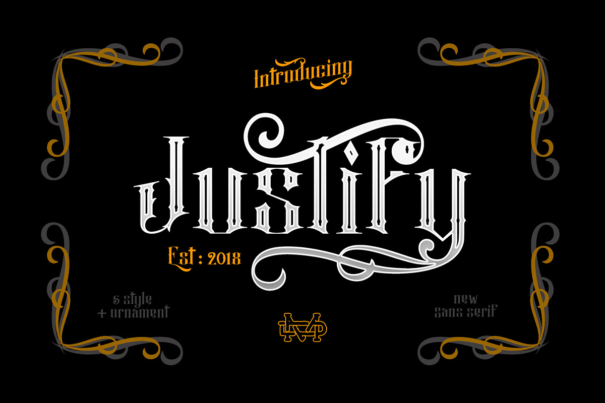 Justify I Blackletter Font