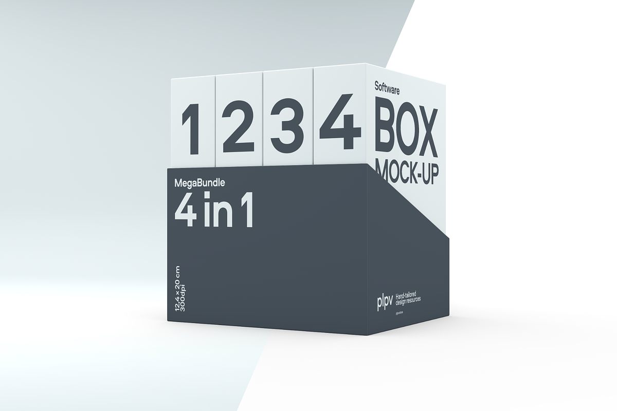Software Box Mockup, a Product Mockup by UI Kitchen (Photo 3 of 6)