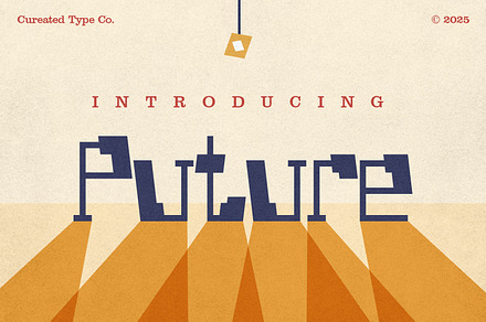 Puture - Futuristic Retro Font