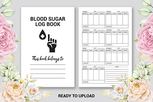 Blood Sugar Log Book KDP Interior