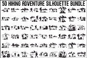Hiking Adventure Silhouette Bundle, an Illustration by yasushie (Thumbnail 1 of 51)