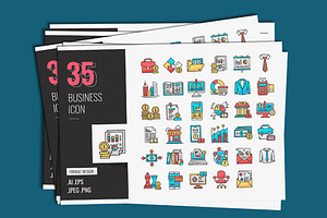 Business Icon Design, a Duotone Icon by shin_std