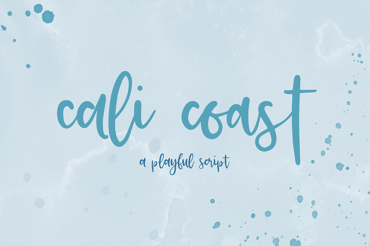 Cali Coast Script, a Script Font by Beck McCormick (Photo 1 of 10)