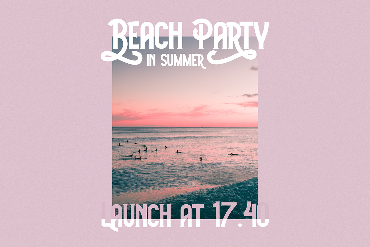 White Rainbow Playful Vintage Font, a Font by Helotype (Photo 2 of 9)