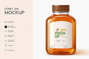 Honey Jar Packaging Label Mockup, a Product Mockup by graphypix (Thumbnail 2 of 4)