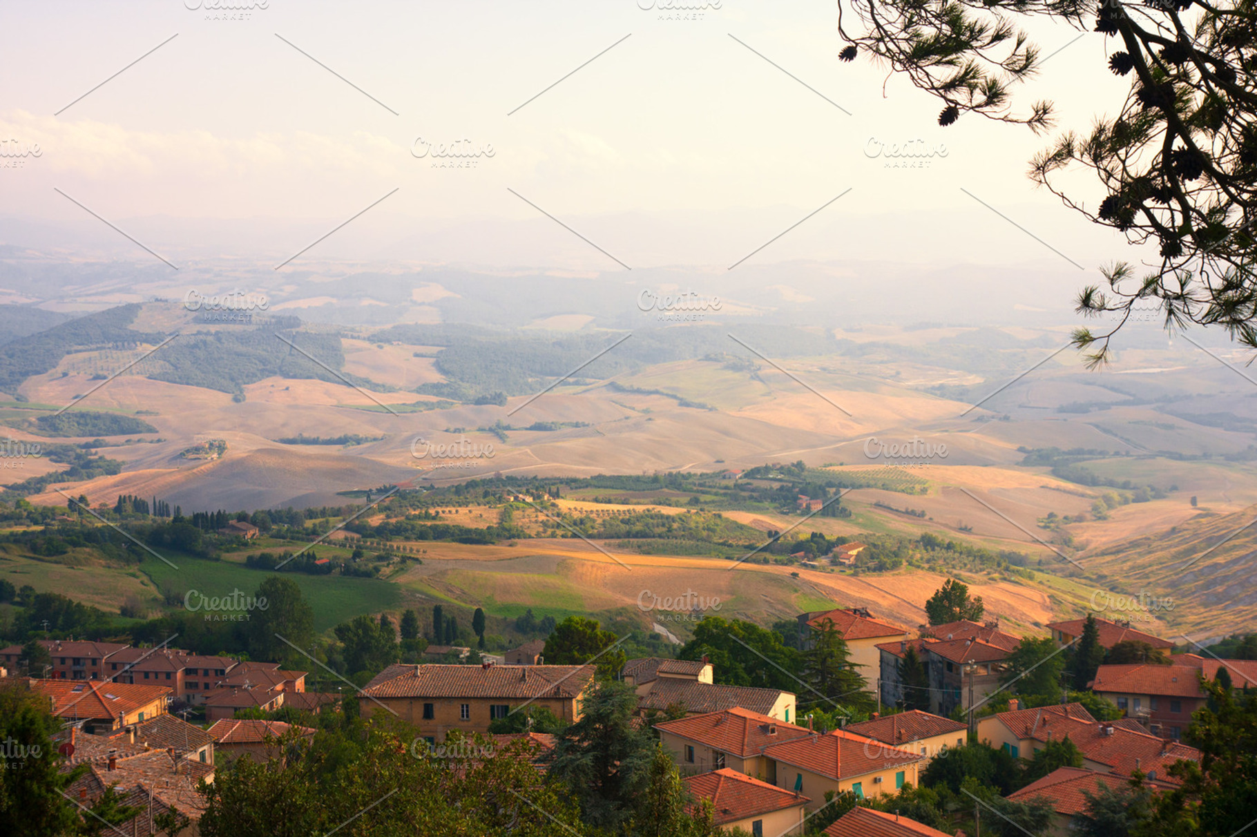 Fields in Tuscany, a Nature Photo by Digital Goods Lab