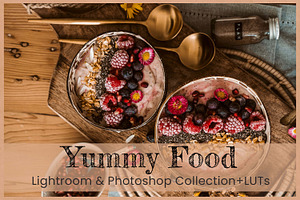 8 Yummy Food Lightroom Presets, a Preset Add-On by 3Motional