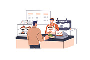 Customers paying at checkout set, a Person Illustration by Good Studio (Thumbnail 3 of 7)