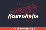 Ravenholm Slant, a Blackletter Font by NREY (Thumbnail 1 of 7)