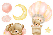 Watercolor bear clipart. Baby bears, an Animal Illustration by Natalya_Mona_Art (Thumbnail 8 of 10)