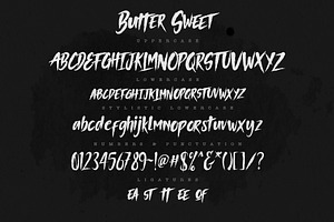 Butter Sweet Typeface