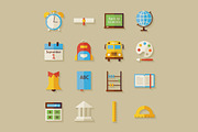 Education School Vector Flat Icons, an Icon by Anna_leni (Thumbnail 7 of 7)