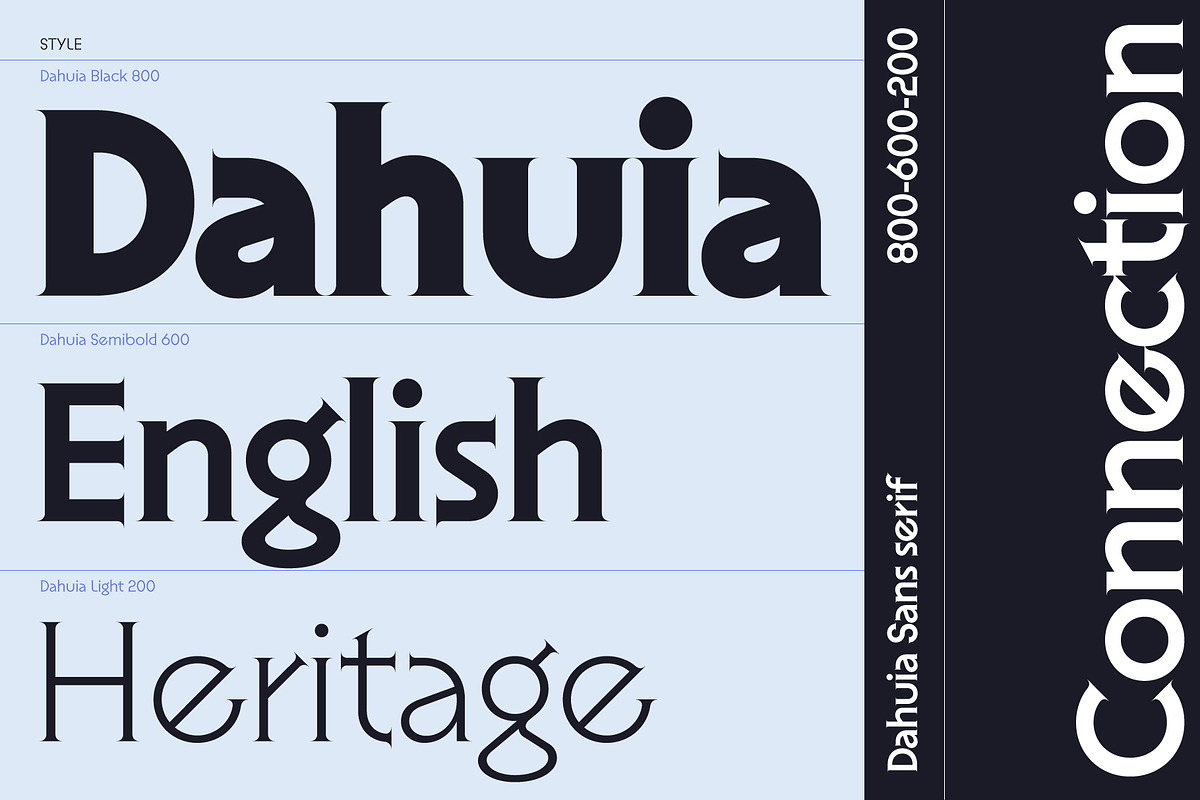 Dahuia - Sans Serif Font, a Sans Serif Font by Concepta Digital (Photo 6 of 11)