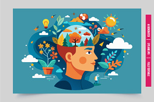 A colorful, cartoon illustration of, an Illustration by Tanuart
