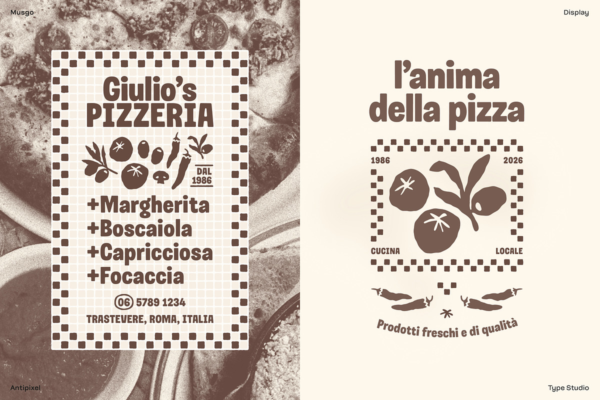 Musgo | Soft Condensed Rounded Sans, a Sans Serif Font by Antipixel Type Studio (Photo 3 of 19)