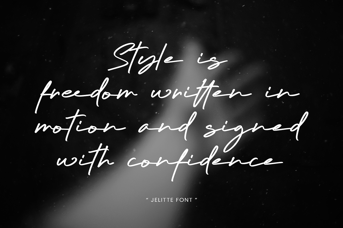 Jelittebyte - Signature Font, a Handwritten Font by Vampstudio (Photo 3 of 13)