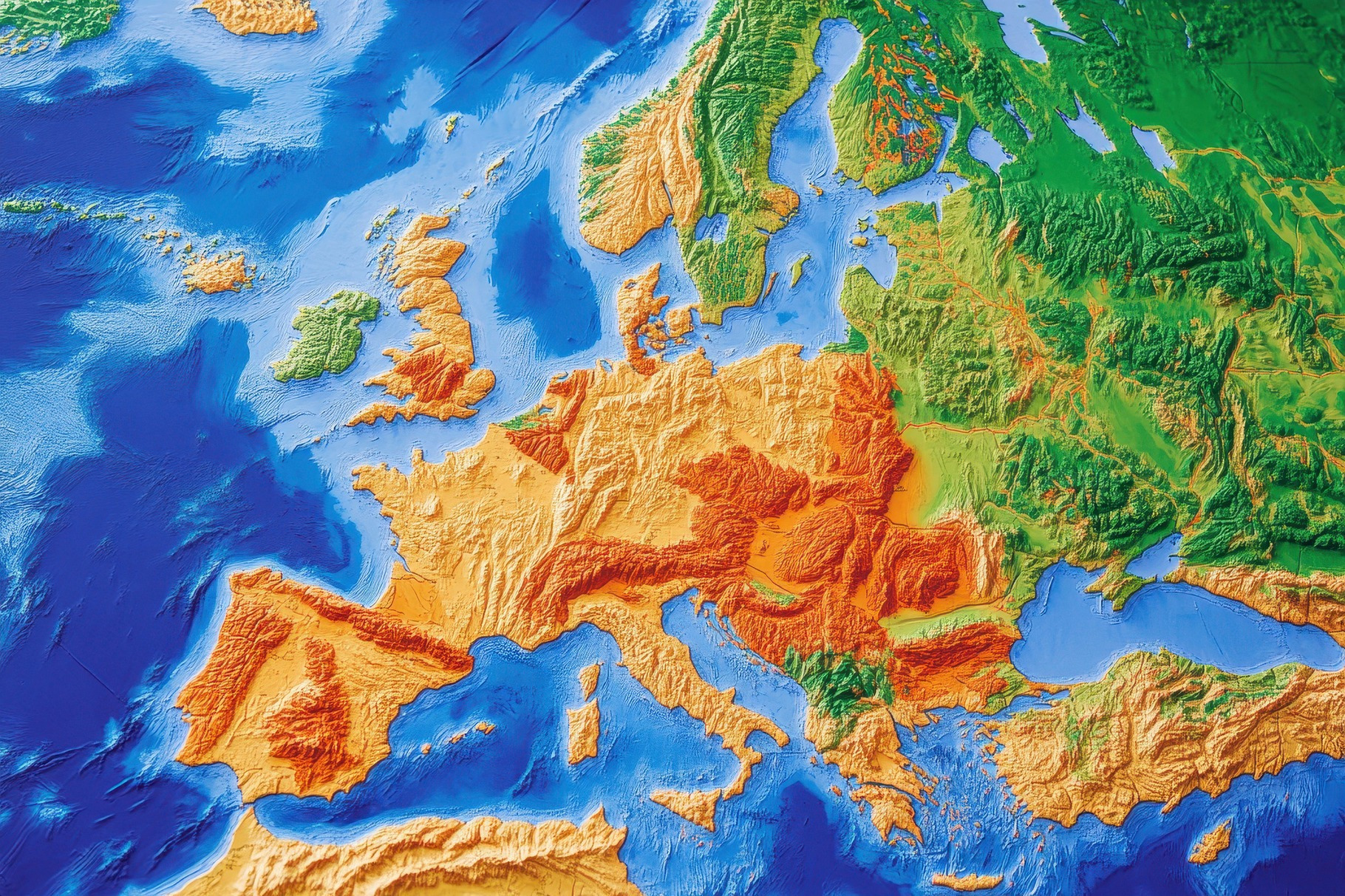 Detailed Topographic Map Illustratin, a Photo by Tanuart
