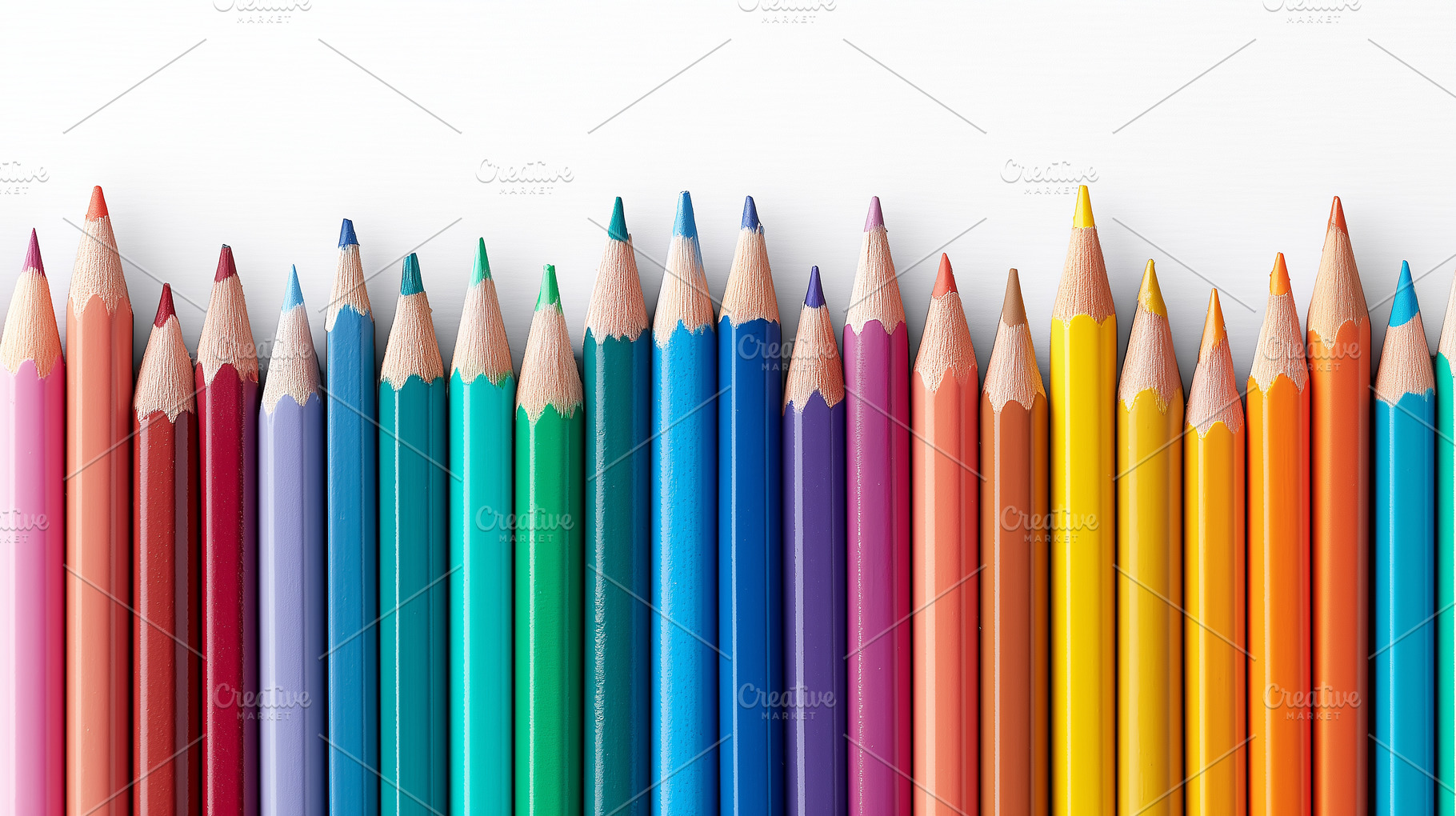 Collection of sharp colored pencils, a School & Education Photo by MistyDay