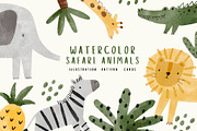 Watercolor Safari Animals, an Animal Illustration by Cute And Wild (Thumbnail 3 of 7)