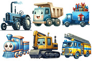 Watercolor Transportation Clipart, an Illustration by Designworld (Thumbnail 3 of 6)