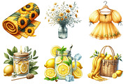 Cozy Yellow Summer Clipart, an Illustration by Pixels.Craft (Thumbnail 5 of 10)